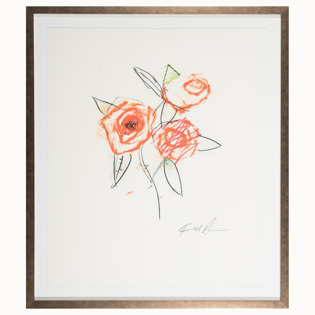 Image of "Orange Rose - Flower 6"