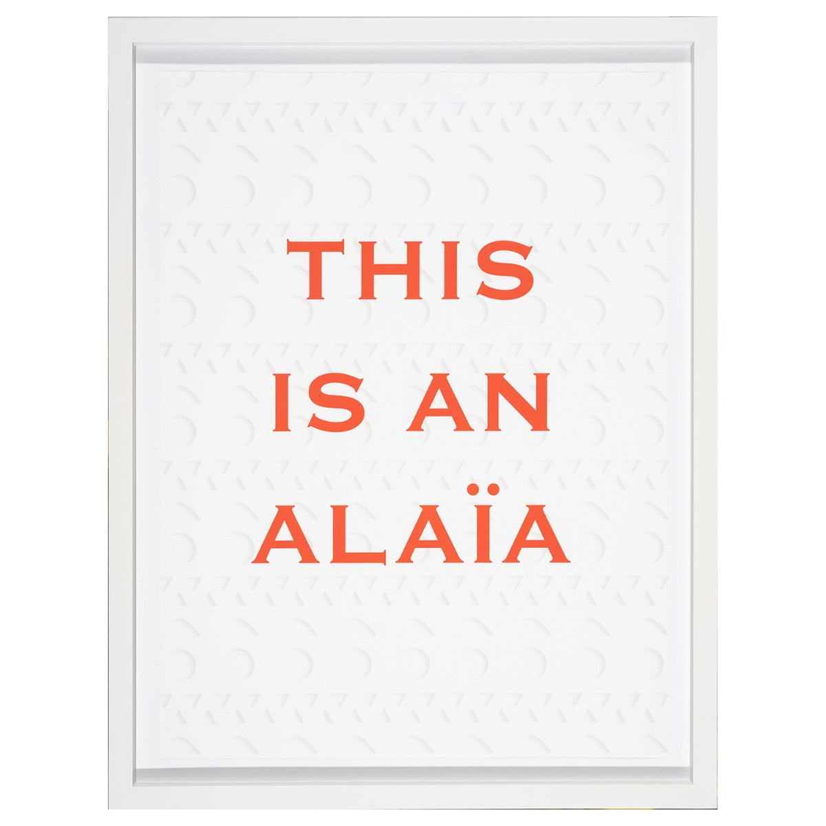 This Is An Alaïa