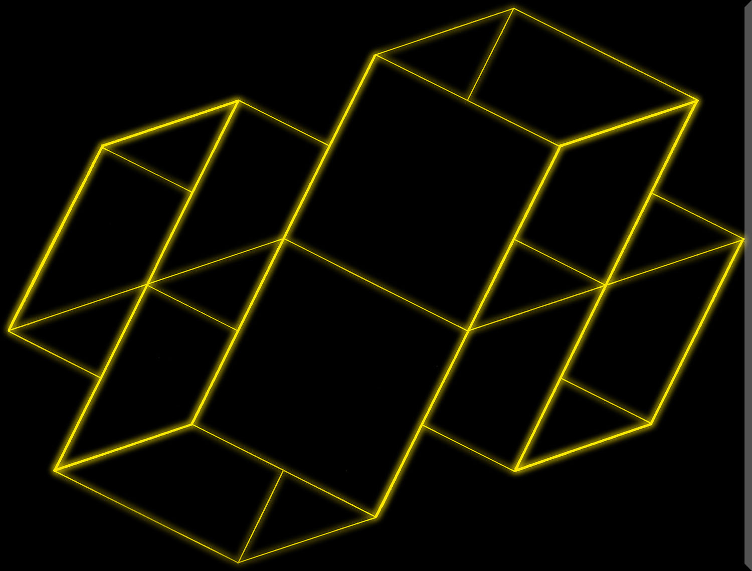 Image of "Box Geometric Yellow-Black"