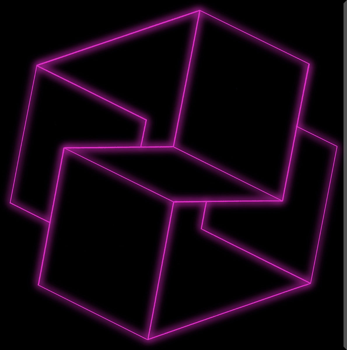 Image of "Box Geometric Purple-Black"