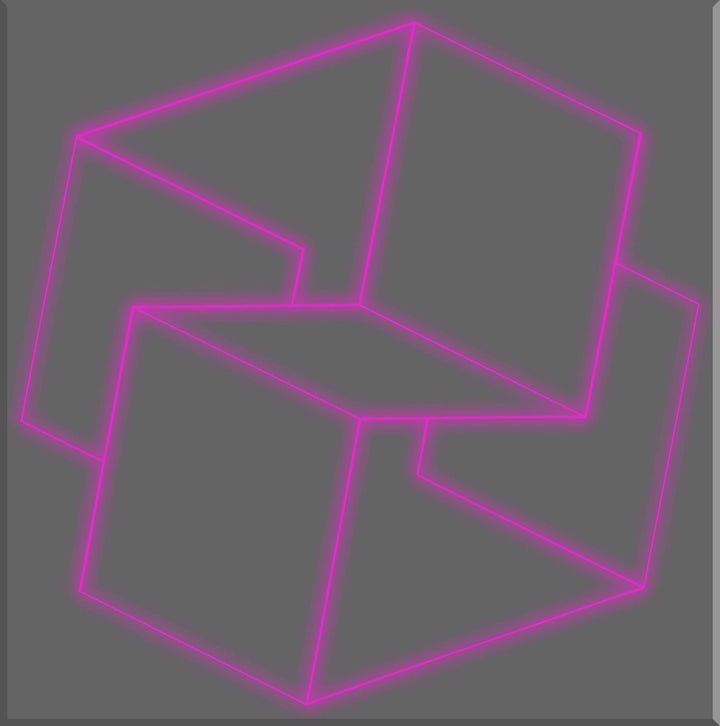 Image of "Box Geometric Purple-Gray"