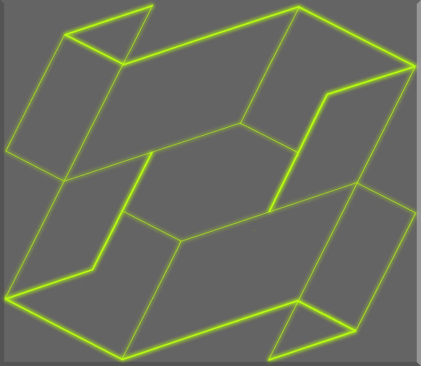 Image of "Box Geometric Green-Gray"