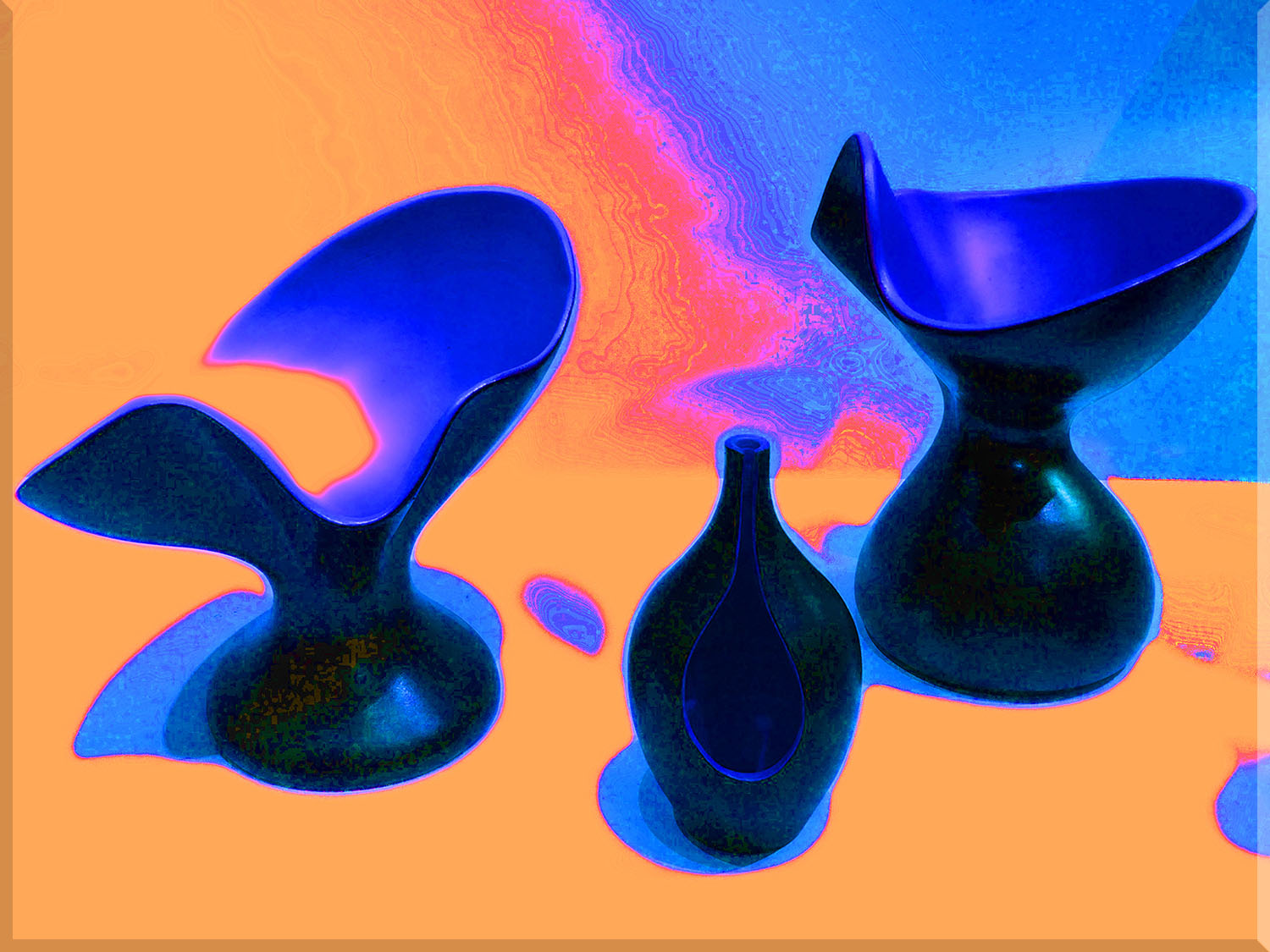 Image of "Orange Vases"