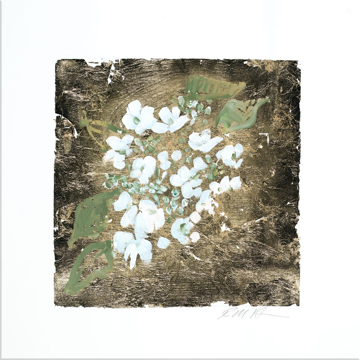 Image of "Gold & Hydrangea"