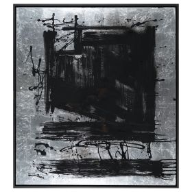 Image of "Black & Silver Abstract 1"