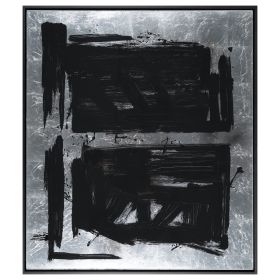 Image of "Black & Silver Abstract 2"